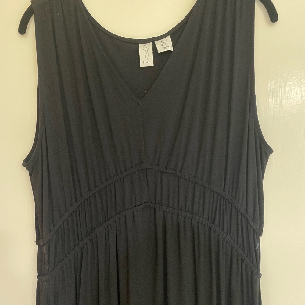 JOIE black sleeveless knit midi dress empire waist never worn
